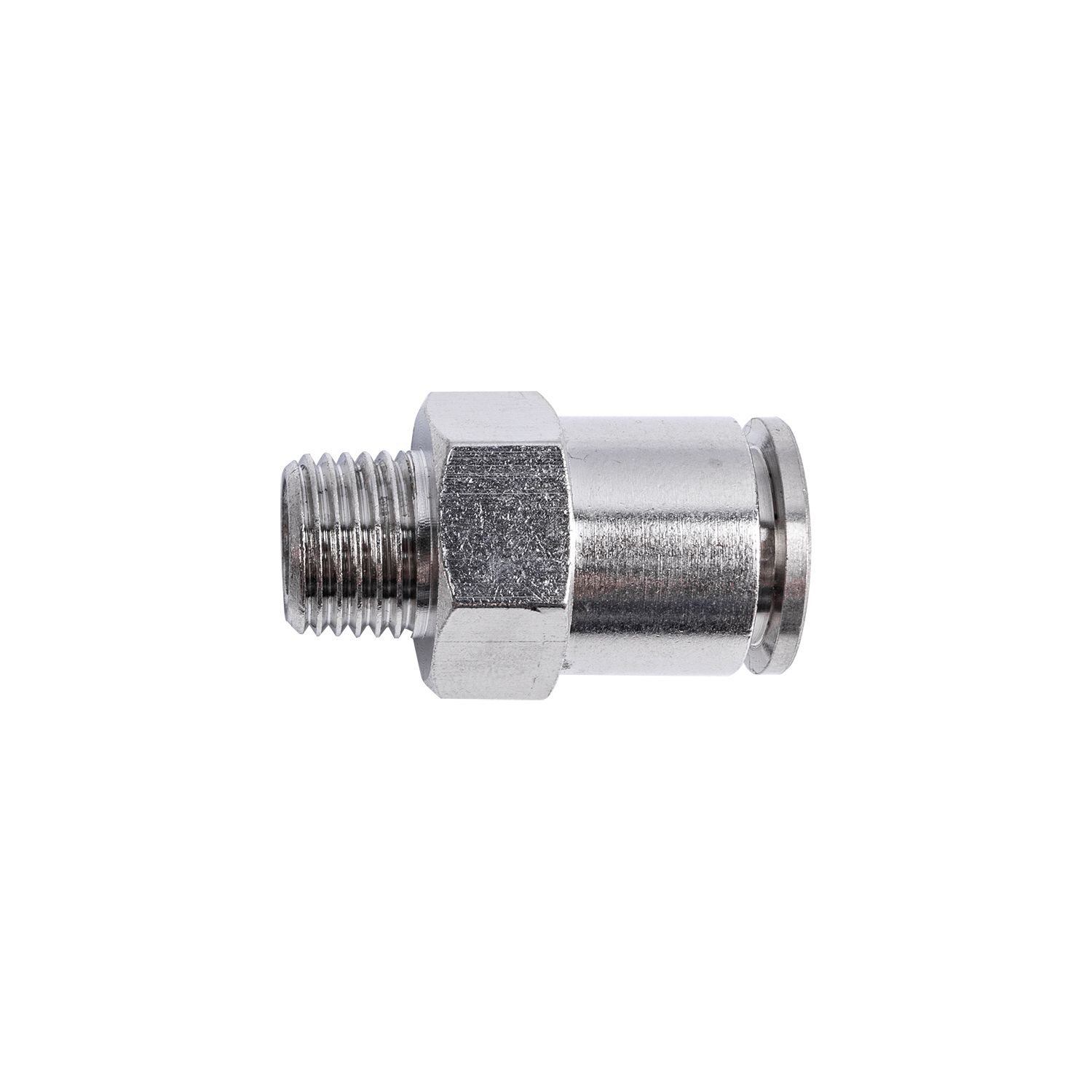 Metal Pu Fitting Straight 12mm X 1/4' M